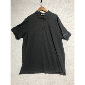 Travis Mathew Men's 3X Large Dark Gray Short Sleeve Polo Golf Logo On Sleeve
